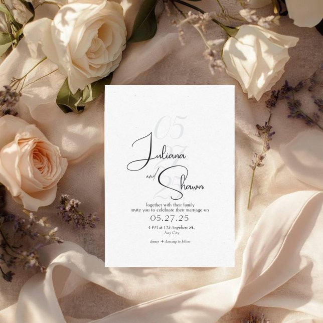 Classic & modern wedding invitation  (Classic & classy wedding invitation)