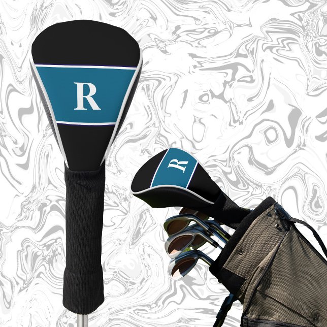 Classic monogram block colours gift for golfer  golf head cover (Creator Uploaded)