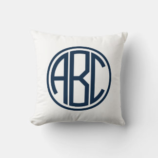 Classic Monogram Decorative Throw Pillow