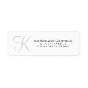 Classic Monogram in Grey