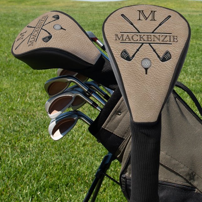 Classic Monogram Initial Name  Golf Head Cover (Creator Uploaded)