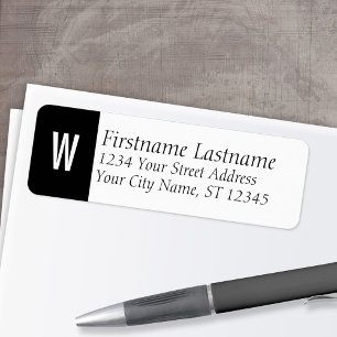 Classic Monogram / Initial Return Address