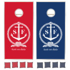 Classic Monogram Nautical Blue Anchor Beach Boat