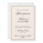 Classic Monogram Old Money Brown & Ivory Wedding