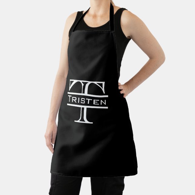 Classic Monogram Personalised Gift Apron (Insitu)