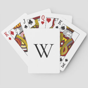 Classic Monogram Personalised Playing Cards