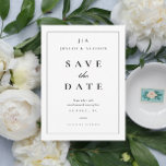 Classic Monogram Save the Date Invitation<br><div class="desc">A simple yet versatile,  classic save the date announcement with initial monogram. Click the edit button to customise.</div>