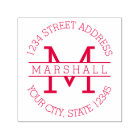 Classic Monogram Serif Name and Return Address