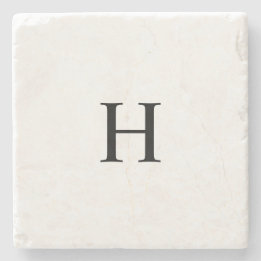 Classic Monogram Stone Coaster
