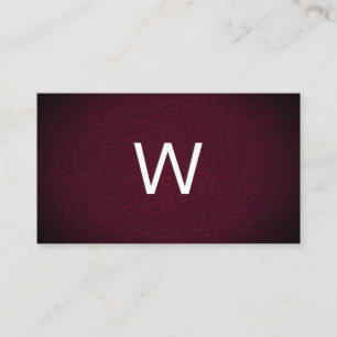 Classic Monogram   Vignette Leather Business Card