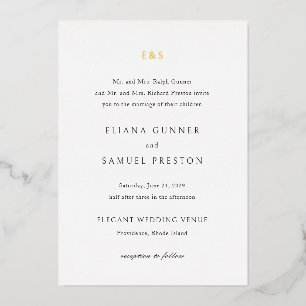 Classic Monogram Wedding