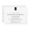 Classic Monograms Black & White Wedding Invitation