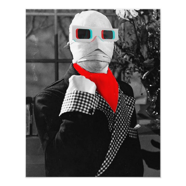 Classic Monster Graphic Artwork The Invisible Man Photo Print (Front)