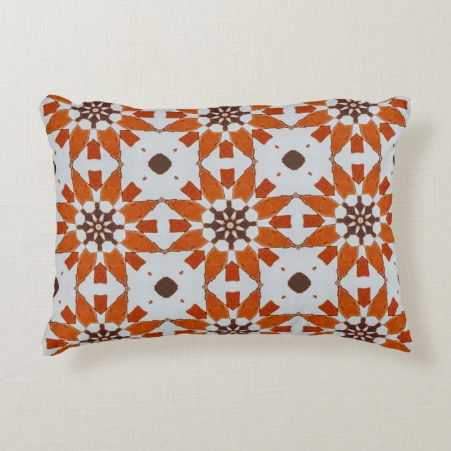 Classic Moroccan Geometric Decorative Patterns Decorative Cushion (Front)
