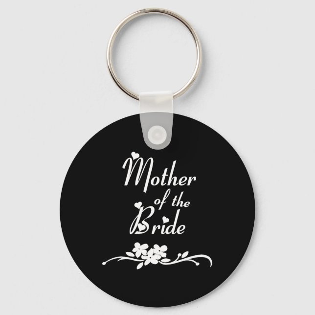 Classic Mother of the Bride Key Ring (Front)