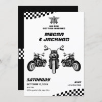 Classic motorbike mechanic wedding