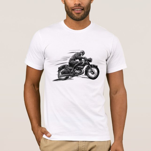 CLASSIC MOTORCYCLE IMAGE T-SHIRTS. T-Shirt (Front)