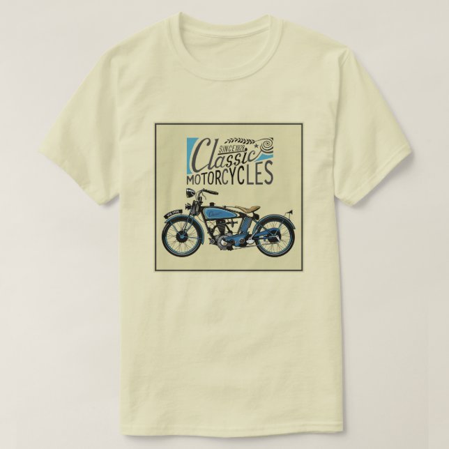 classic motorcycle vintage poster T-Shirt (Design Front)