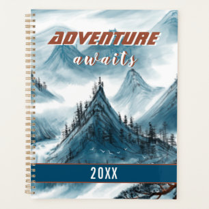 Classic Mountains Painting Inspirational Quote 3 R Planner