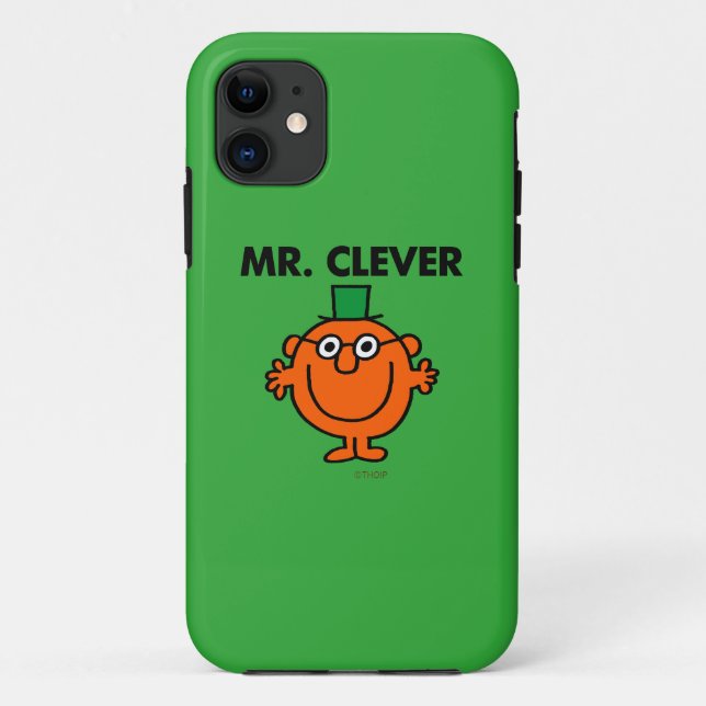Classic Mr. Clever Logo Case-Mate iPhone Case (Back)