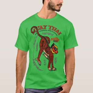 Classic Muay Thai Monkey Tattoo T-Shirt