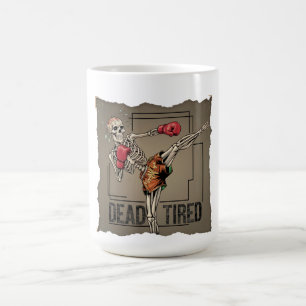 Classic Muay Thai Skeleton Fighter Mug
