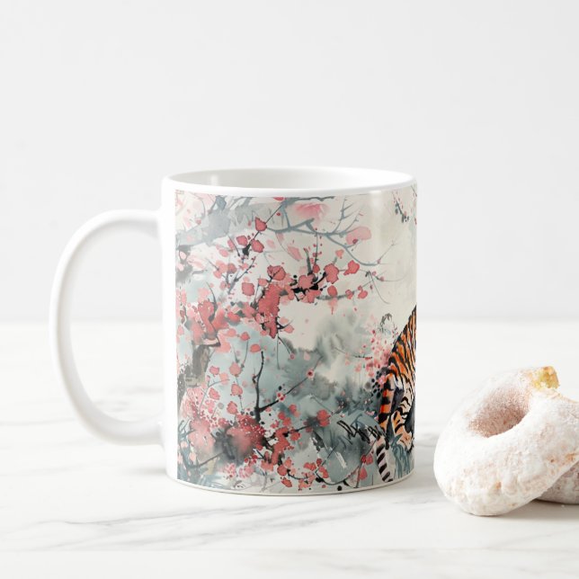 Classic Mug, 11 oz Coffee Mug (With Donut)