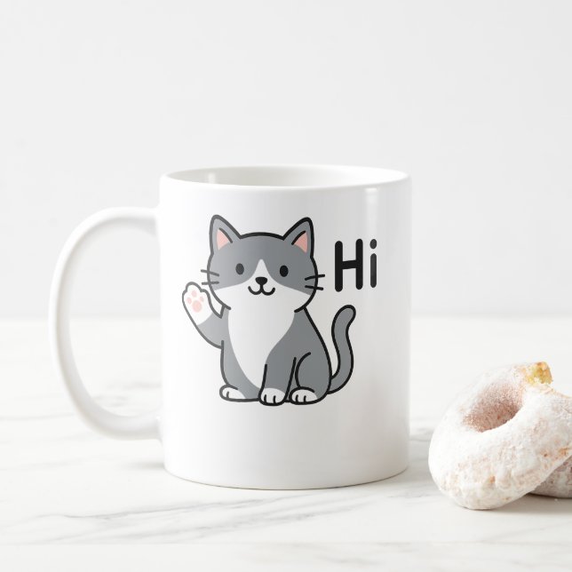 Classic Mug, 11 oz Coffee Mug (With Donut)