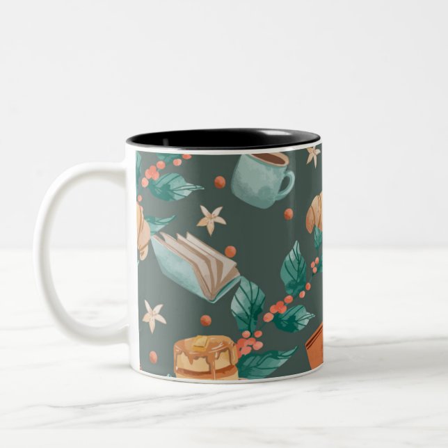 Classic Mug, 11 oz Two-Tone Coffee Mug (Left)