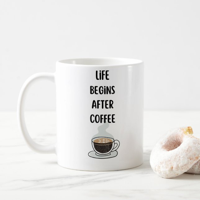 Classic Mug 11oz | Modern Coffee Mug (With Donut)