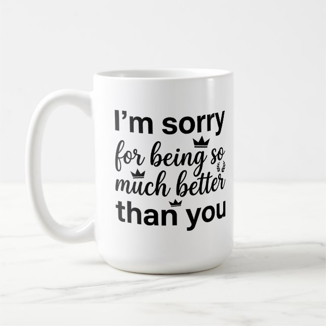 Classic Mug 15 oz - Coffee and Sarcasm Unite (Left)
