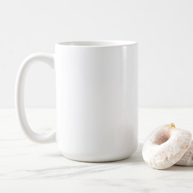 Classic Mug, 15 oz Coffee Mug (With Donut)