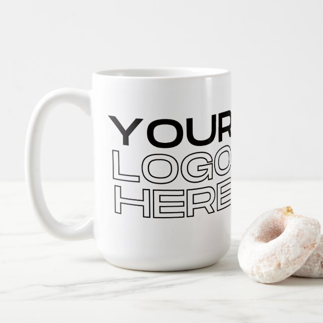Classic Mug, 15 oz Coffee Mug (With Donut)