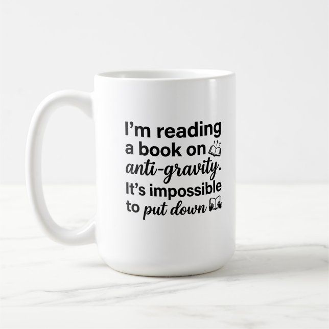 Classic Mug 15 oz Quote 'Impossible It's Down' - P (Left)