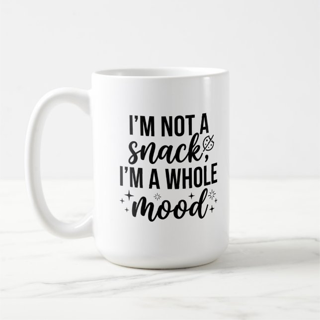 Classic Mug 15 oz Whole Mood Coffee Lover Quote (Left)