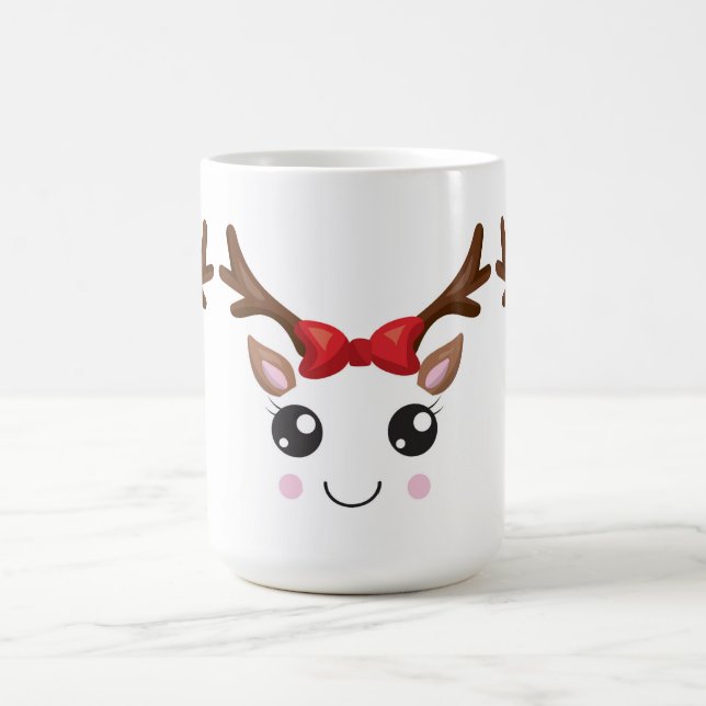 Classic Mug Cute Reindeer Christmas (Center)