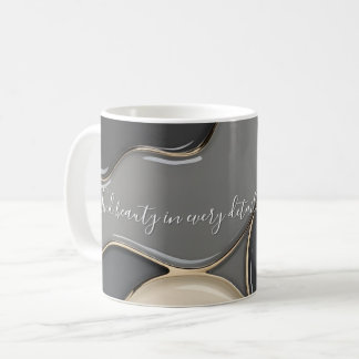 Classic mug in stylish abstract graphic