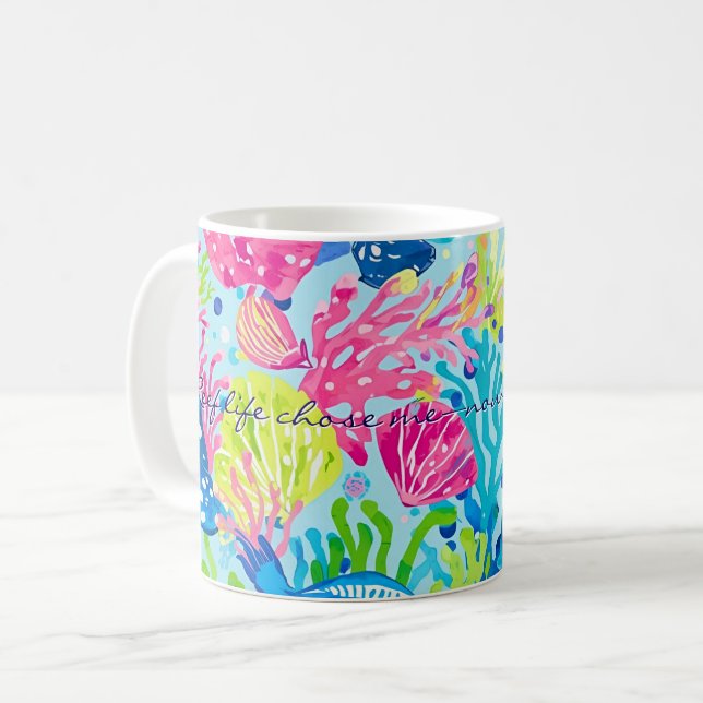 Classic mug in stylish graphic (Front Left)