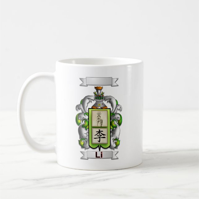 Classic Mug Li Surname And Shield (Left)