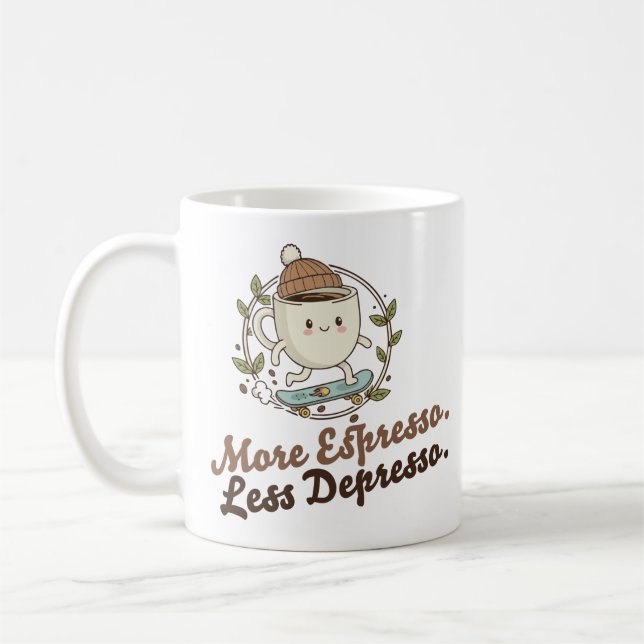 Classic Mug - More Espresso. Less Depresso. (Left)