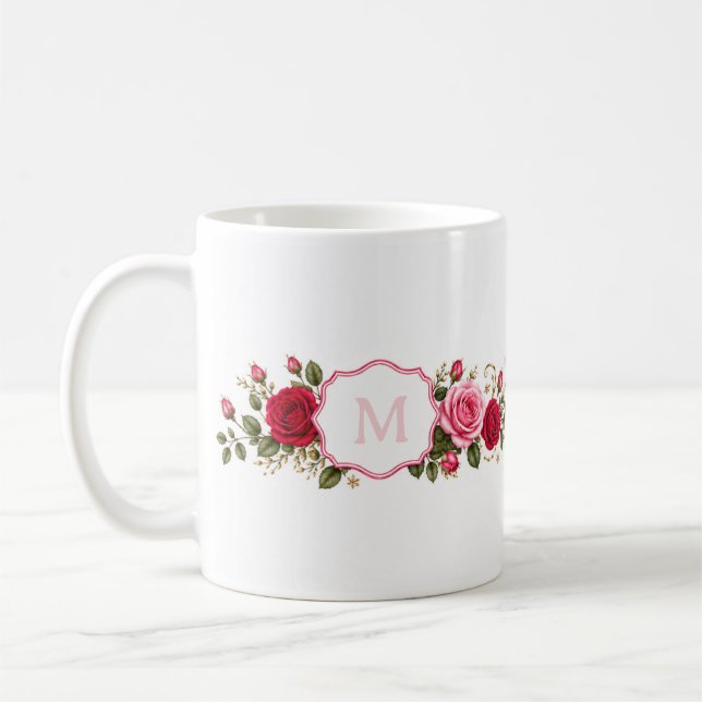 Classic Mug-Mother's Day Rose Coffee Mug (Left)