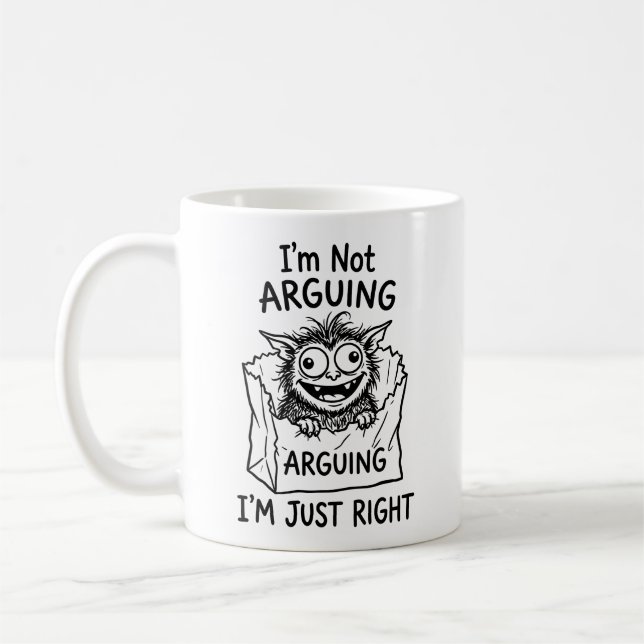 Classic Mug | Quirky Gremlin Coffee Companion (Left)