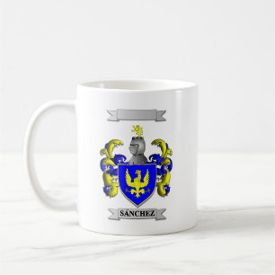 Classic Mug Sanchez Surname And Shield