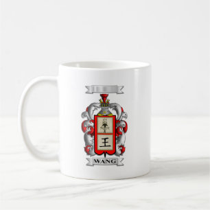 Classic Mug Wang Surname And Shield