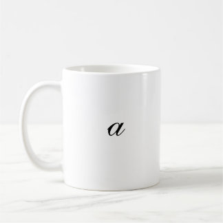 Classic mug with the letter "A" , 11 oz