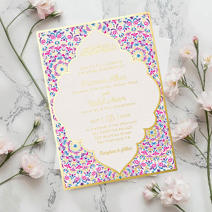 Classic Mughal Arch Mihrab Islamic Wedding