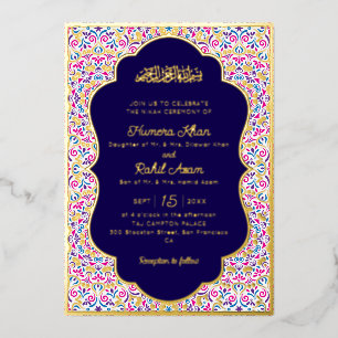 Classic Mughal Arch Mihrab Islamic Wedding