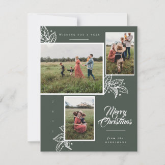 Classic multi photo Christmas card