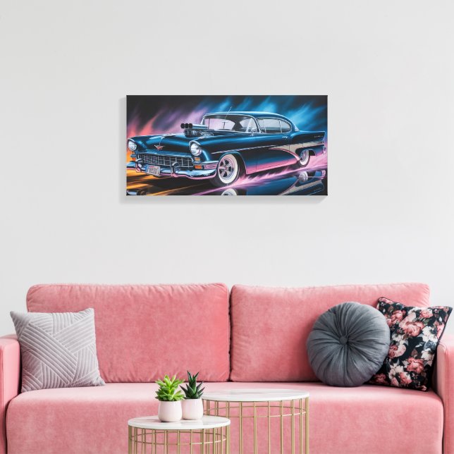 Classic Muscle Car 1956 Canvas Print (Insitu(LivingRoom))