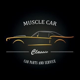 Classic Muscle Car Front View Vintage Design T-Shirt